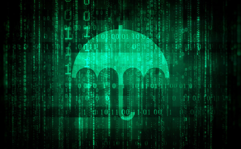 stockvault data protection digital umbrella over binary code281546 scaled