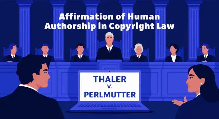 Thaler v. Perlmutter Affirmation of human authorship in copyright law