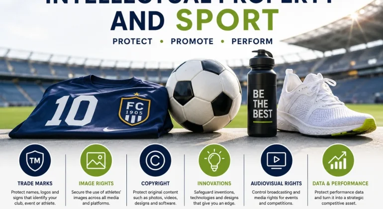How does Intellectual property protect the economic value of sport?