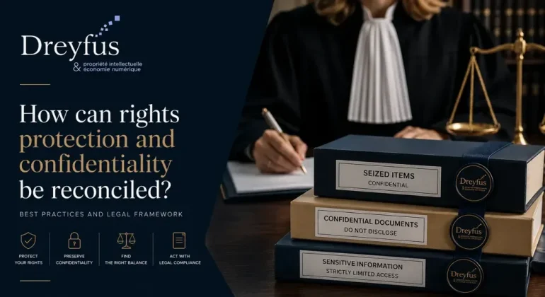 How can infringement seizures and trade-secret protection be reconciled without exposing a company’s confidential information?