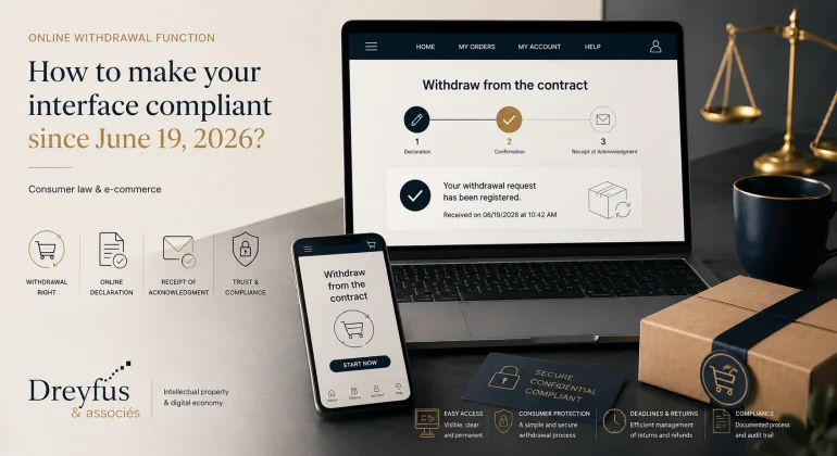 Online withdrawal function: how should businesses make their interfaces compliant from June 19, 2026 ?