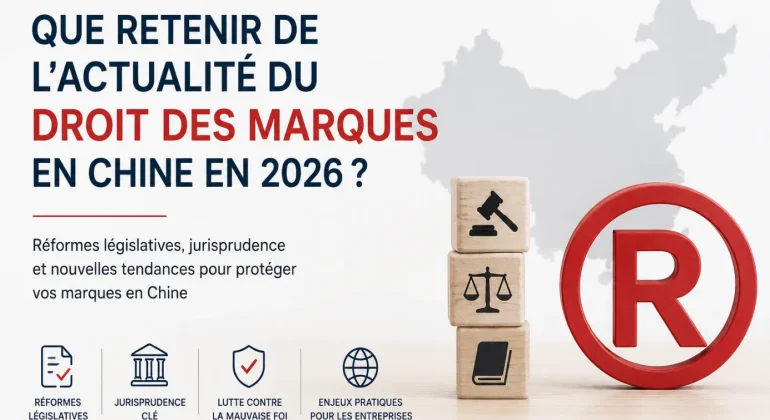 Que retenir de l’actualité du droit des marques en Chine en 2026 ?