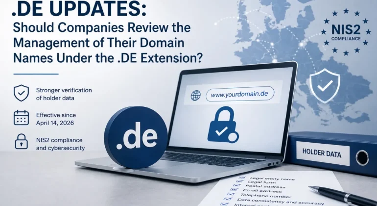 .de updates: should companies review the management of their .de domain names?