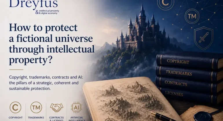 How can a fictional universe be protected through intellectual property rights?