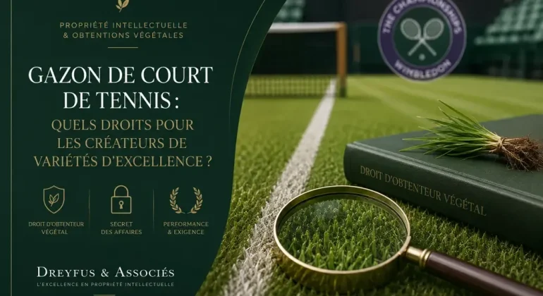 Le gazon d’un court de tennis peut-il être protégé comme une variété végétale ?