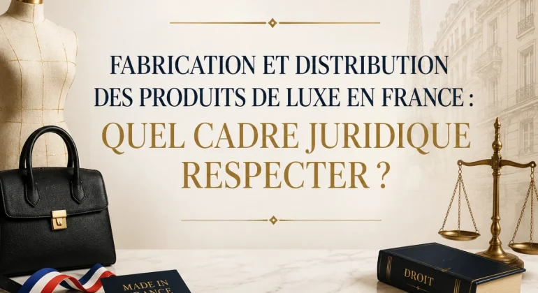 Fabrication et distribution des produits de luxe en France, cadre juridique
