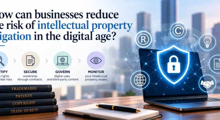 How can businesses reduce the risk of intellectual property litigation in the digital age?