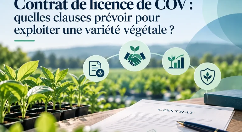 Contrat de licence de COV : quelles clauses prévoir pour exploiter une variété végétale ?
