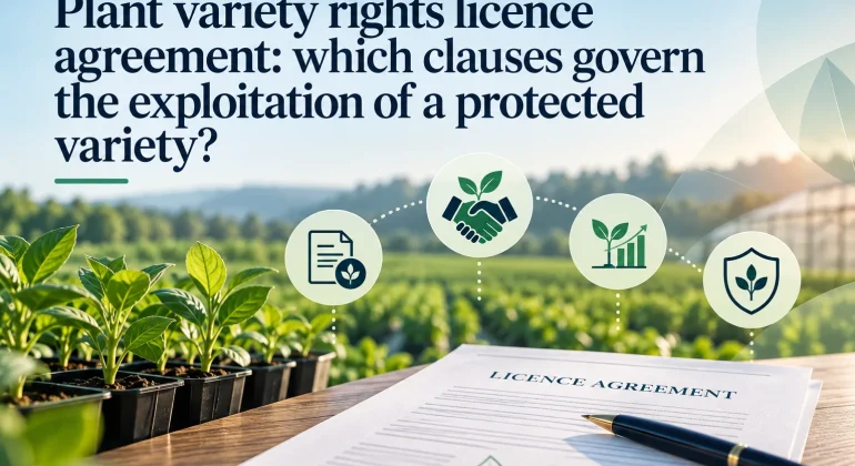 Plant variety rights licence agreement: which clauses govern the exploitation of a protected variety?