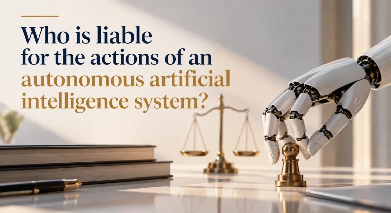 Who is responsible for the actions of autonomous AI agents?